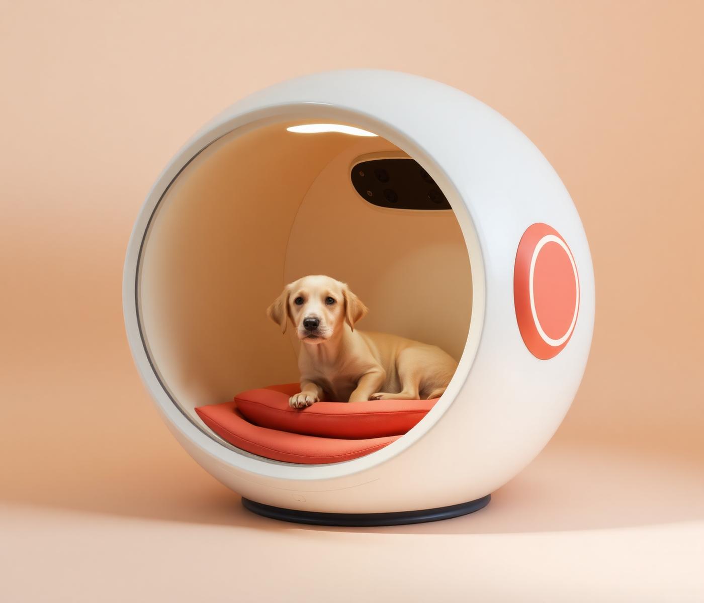 Pawsa device — a modern enclosed pet massage pod